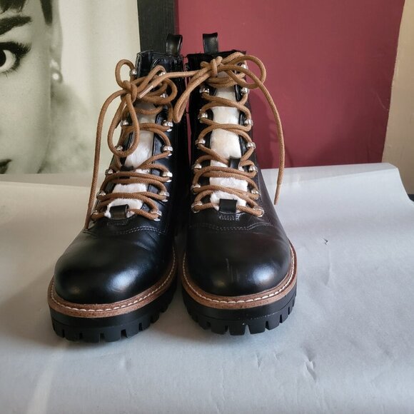 NWT A New Day Leighton Hiking Combat Ankle Biker Boot Size 9 - Picture 3 of 8